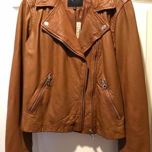 Madewell washed leather motorcycle jacket